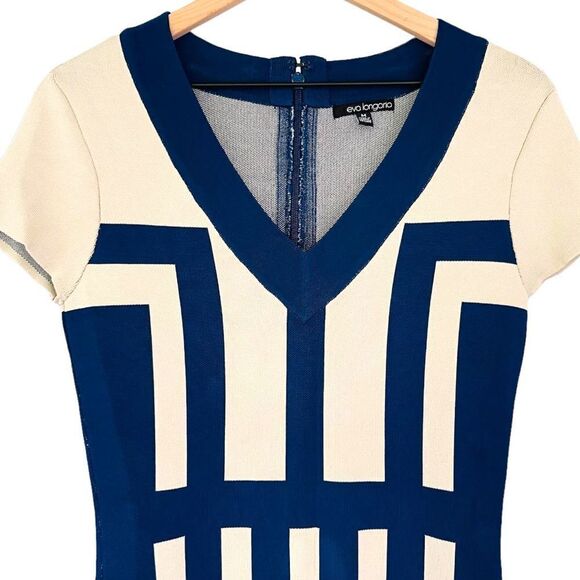 Eva Longoria Striped Dress Size Medium - Picture 2 of 4